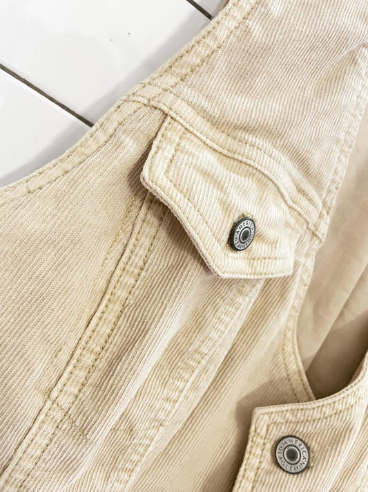 y2k american eagle corduroy vest top - good market thrift store