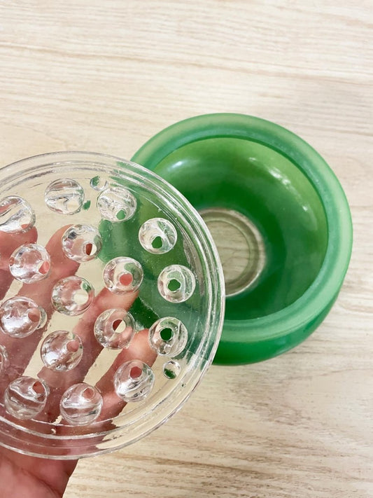 vintage mcm spaceship short vase - good market thrift store