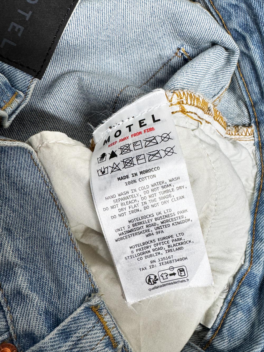 motel rocks skater long denim shorts