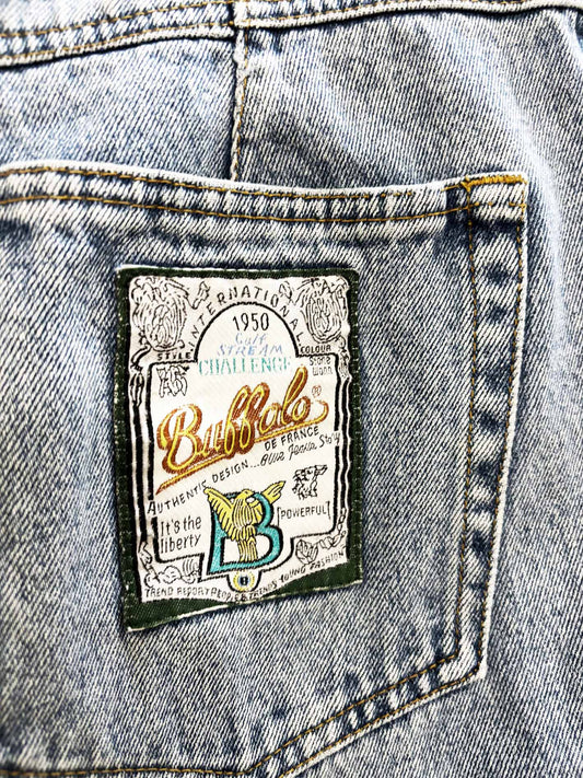 vintage 90s buffalo patch logo pocket jeans