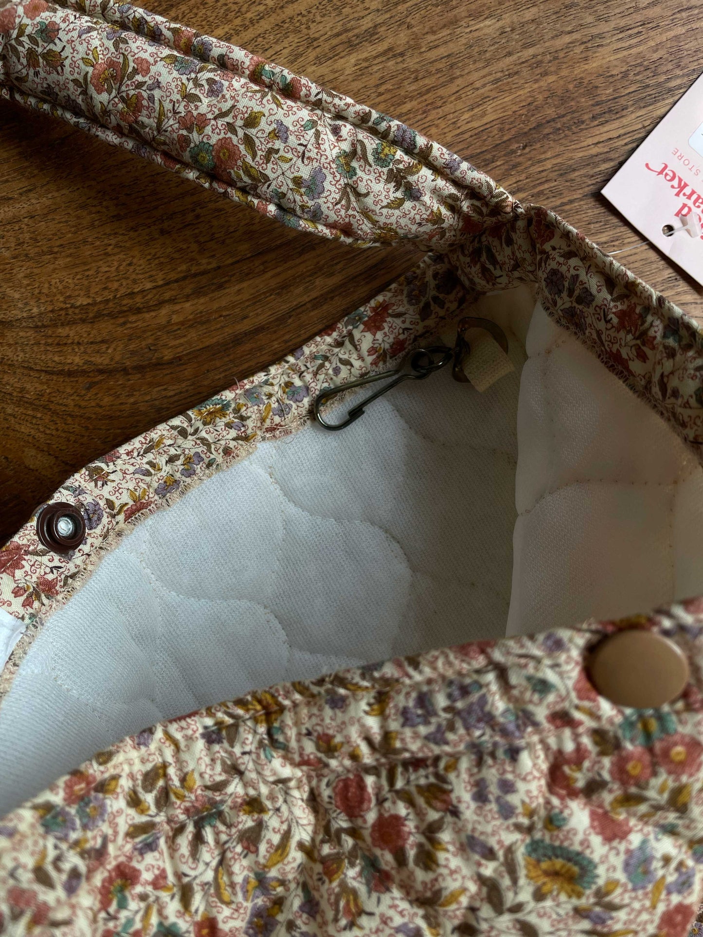 handmade granny quilted tote bag