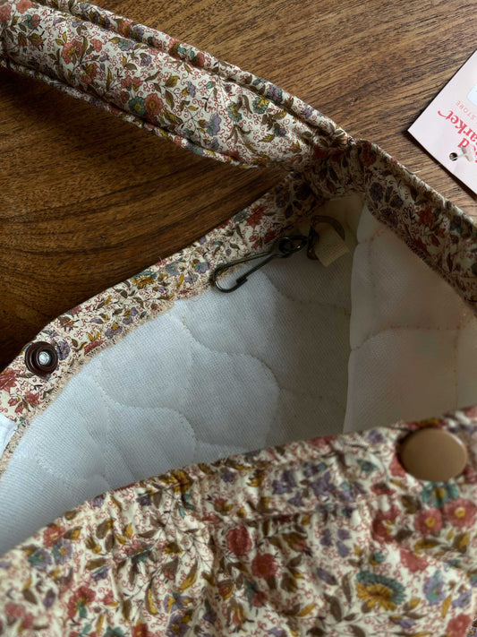 handmade granny quilted tote bag