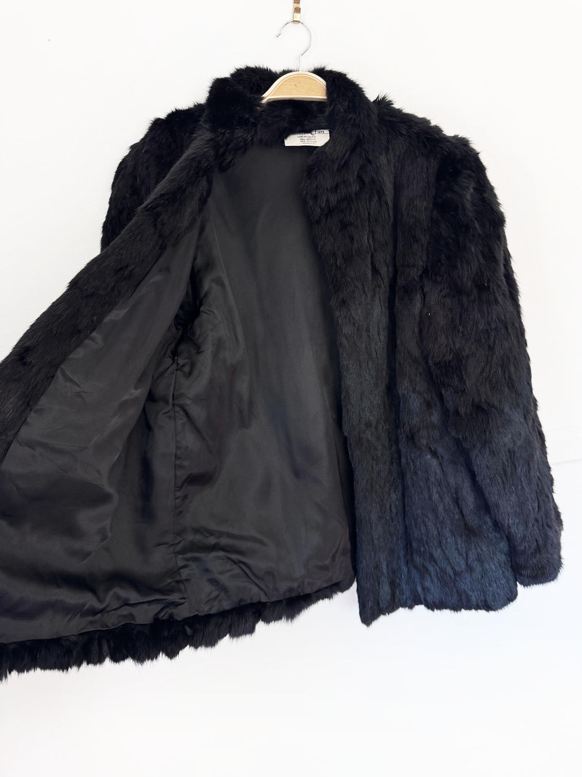 vintage 80s somerset furs los angeles fabbit fur coat