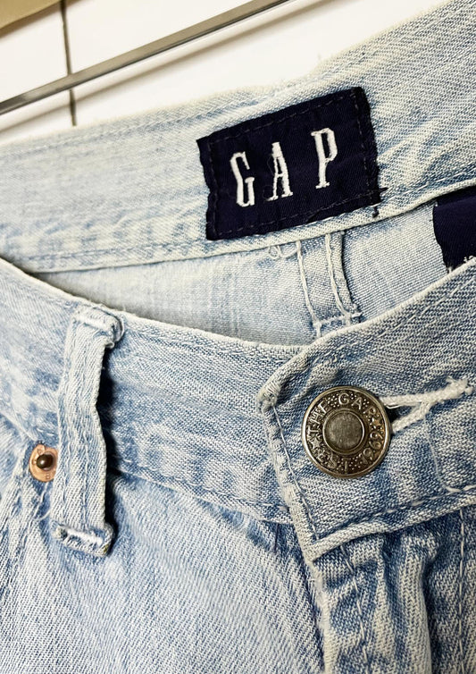 vintage 90s gap soft denim maxi a-line skirt