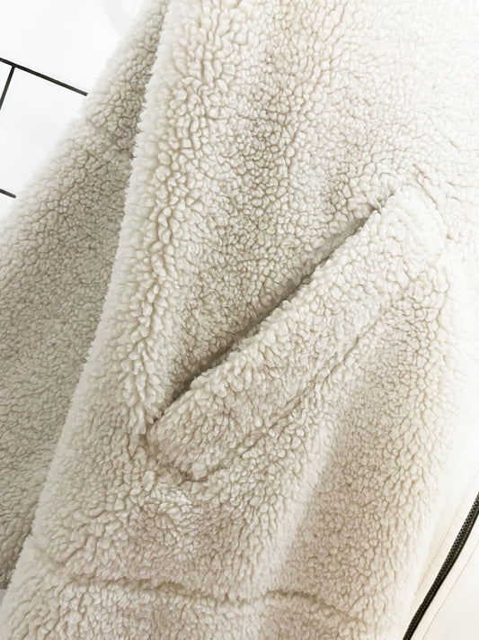 lululemon 2022 collarless textured fleece full zip jacket