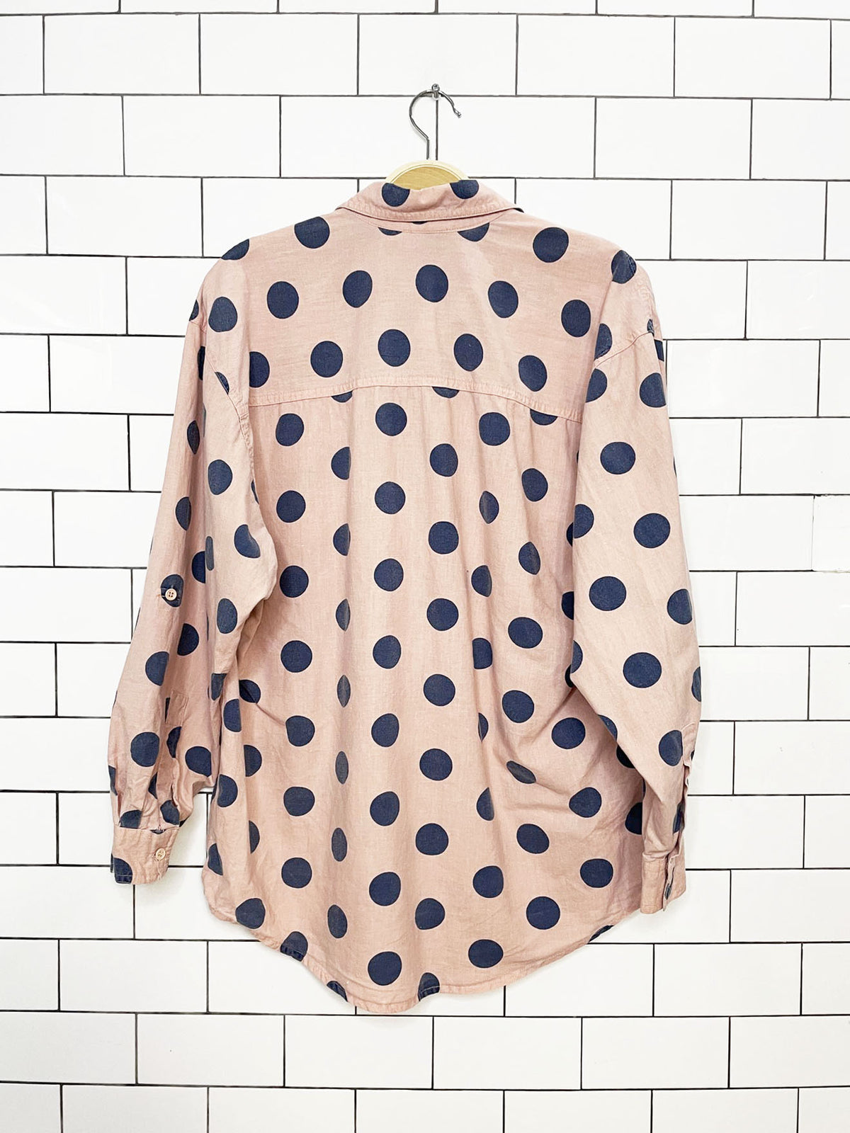 vintage ilio polka dot full button shirt