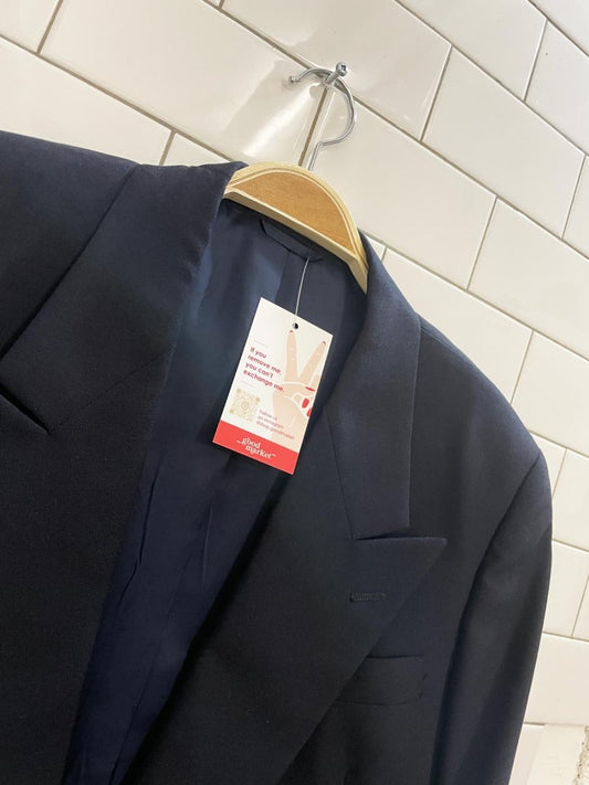 vintage ports pure wool double breasted blazer - good market thrift store