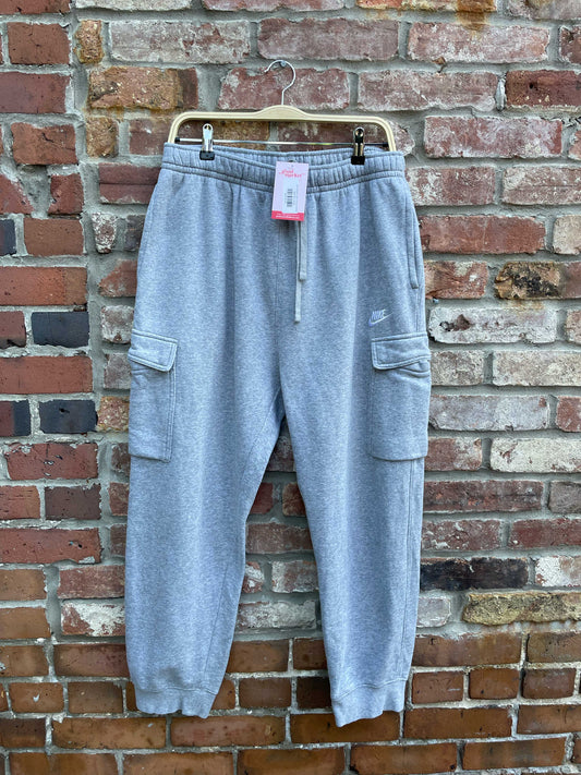 nike heather gery cargo sweats
