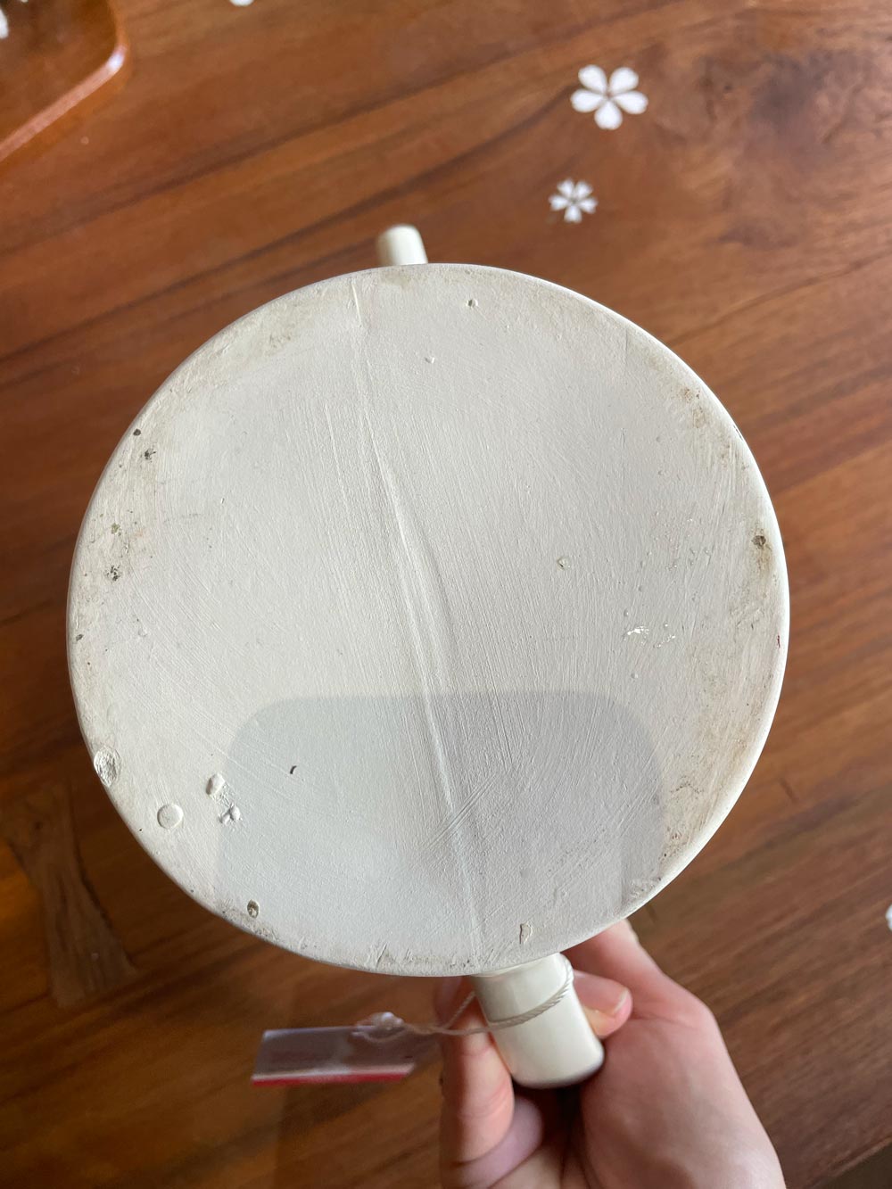 handmade floral pottery watering can