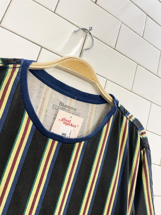 vintage 00s bluenotes striped tee - good market thrift store