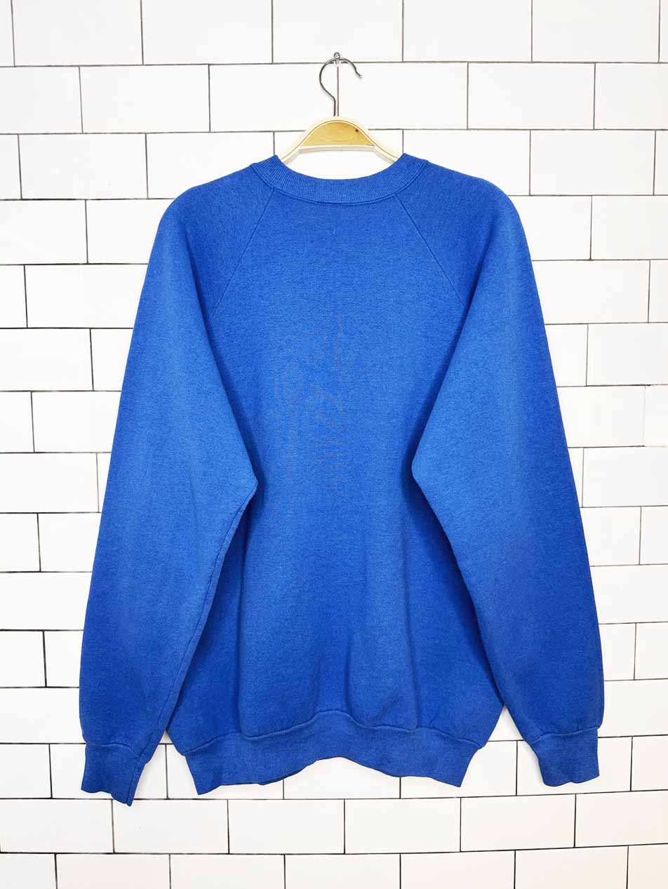 vintage 90s teddy bear sketch raglan sweatshirt