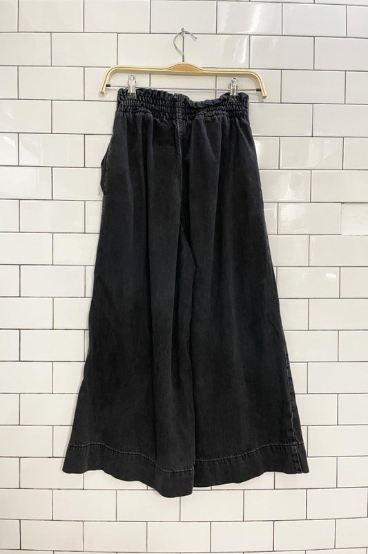 topshop moto wide leg crop pull on jeans - good market thrift store