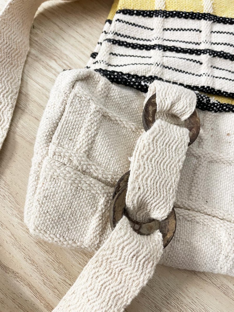 vintage boho woven beach backpack - good market thrift store