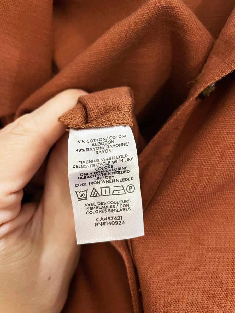 ann taylor cotton - blend wide leg jumpsuit - good market thrift store