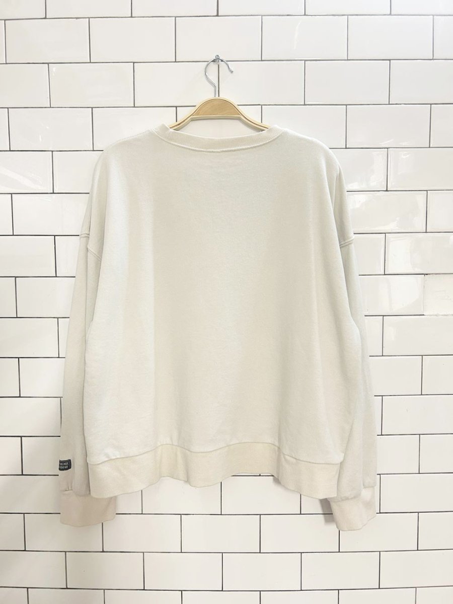 h&m love your earth oversized soft graphic crew - good market thrift store