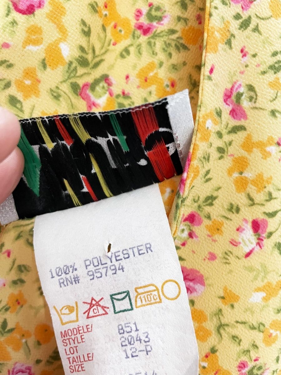 vintage 00s allure micro floral maxi dress - good market thrift store