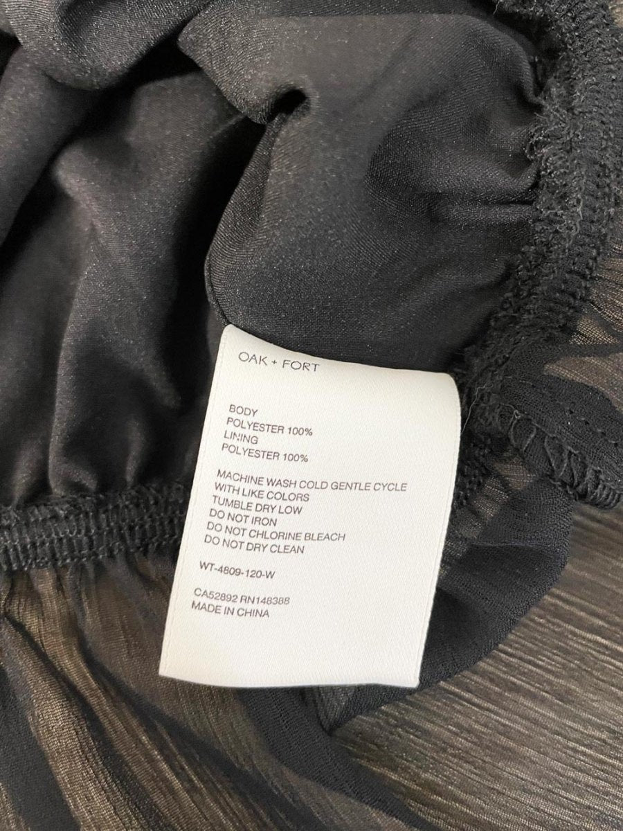 oak + fort chiffon peplum hem top - good market thrift store