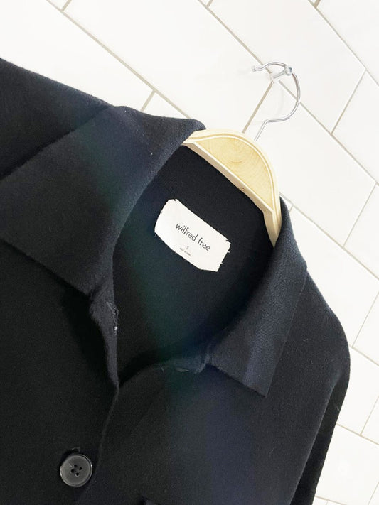 wilfred free ronnie knit cardigan sweater jacket | aritzia - good market thrift store