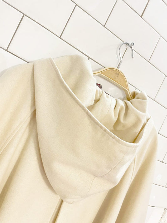 vintage dianne b wool - blend oversized hooded cape coat - good market thrift store