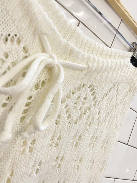 boho crochet flare leg beach pant - good market thrift store