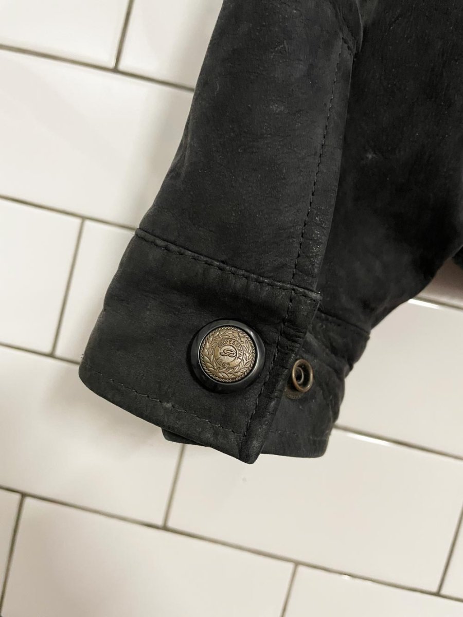 vintage 00s danier nubuck leather bomber jacket - good market thrift store