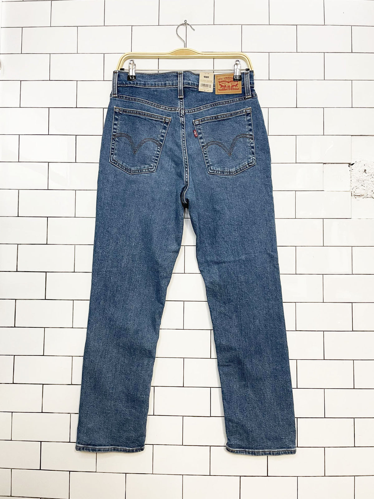 nwt levi's wedgie straight button fly jeans