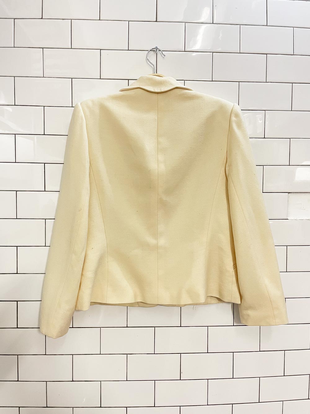 vintage 70s gamut union made scalloped wool blazer - good market thrift store