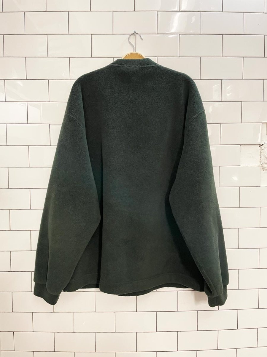 vintage 00s nautica logo fleece crew - good market thrift store