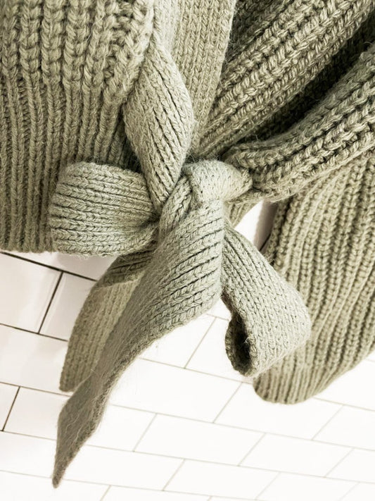 zara chunky knit wrap cardigan sweater - good market thrift store