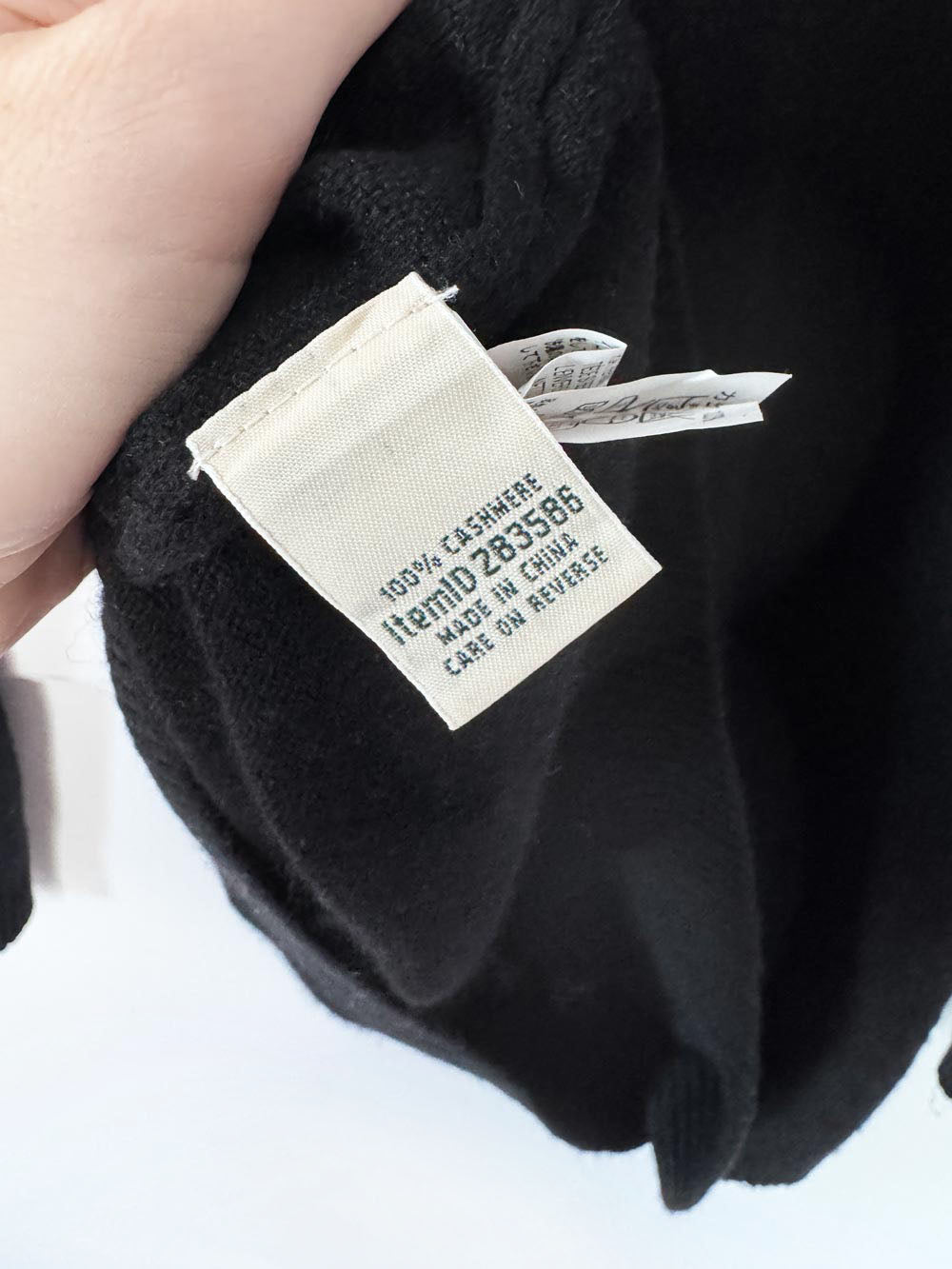 ll bean 100% cashmere knit crewneck sweater