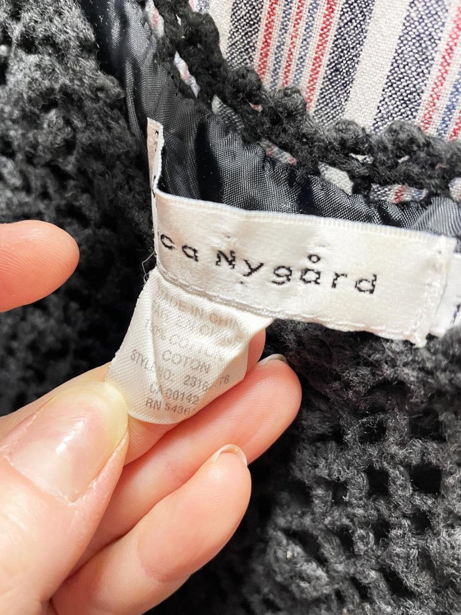 vintage 00s bianca nygard crochet knit tank - good market thrift store