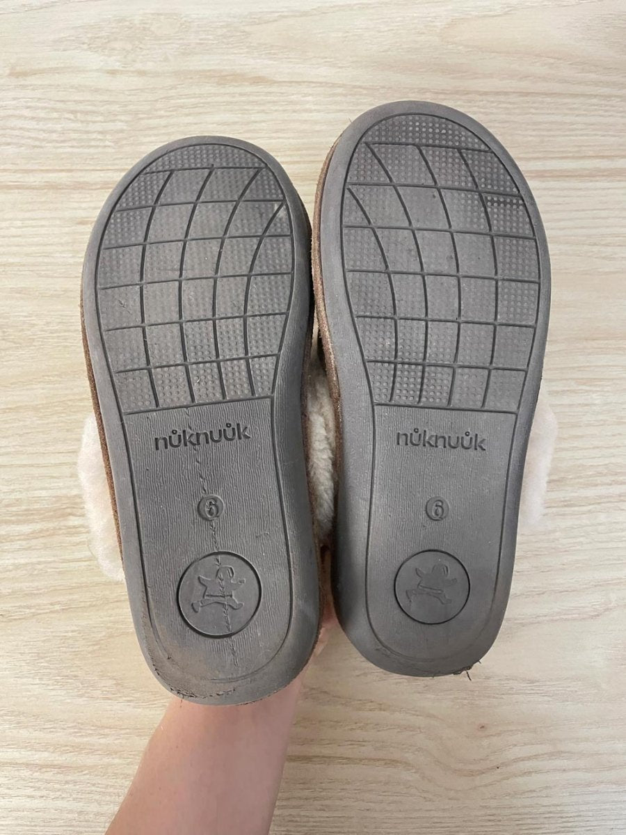 nuknuuk joy shearling slippers - good market thrift store