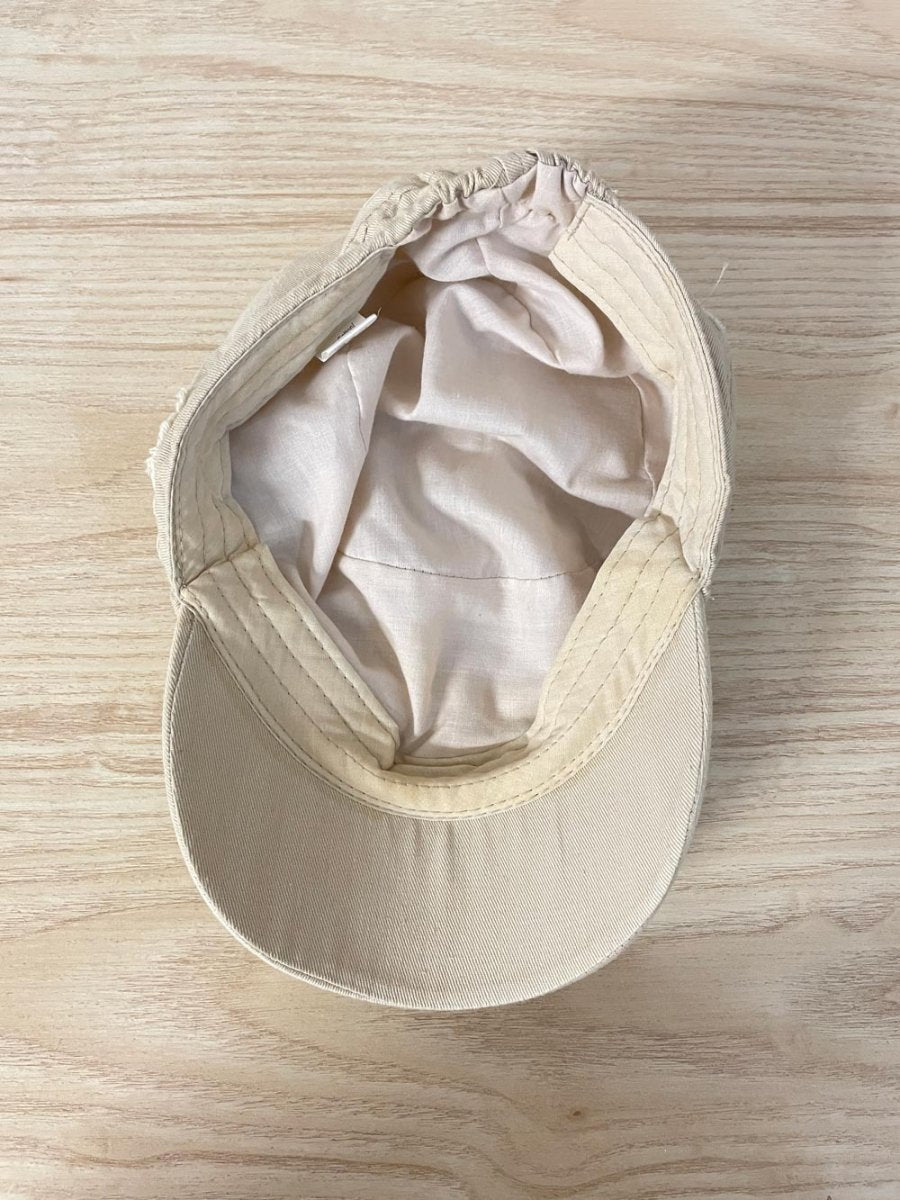 y2k distressed cotton conductor hat - good market thrift store