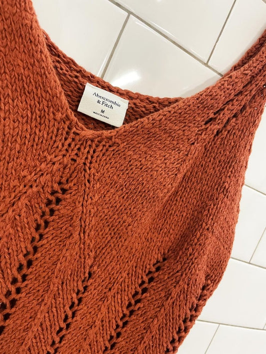 abercrombie crochet knit tank - good market thrift store