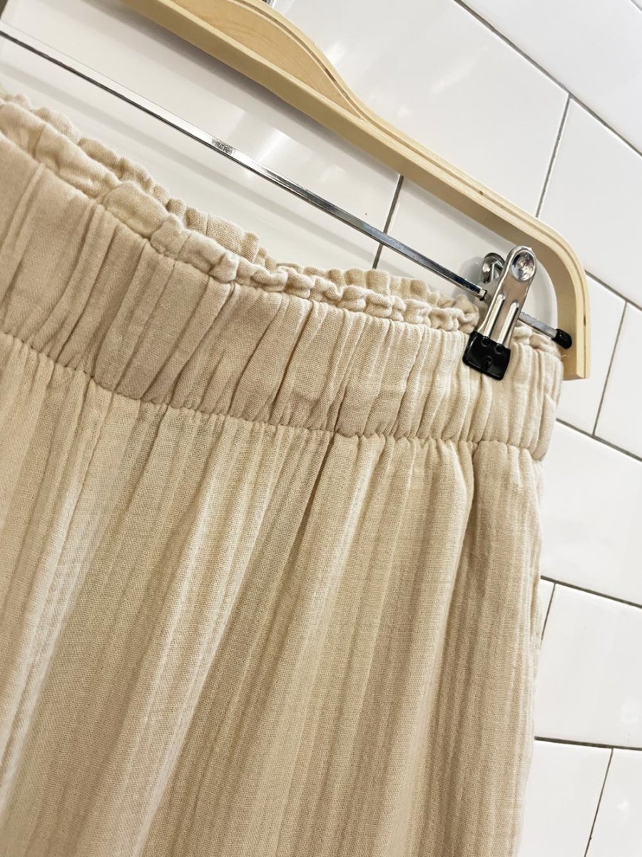 gap gauze cotton easy wide leg pants - good market thrift store