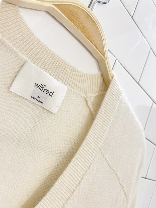 wilfred 100% cashmere nobility liteluxe oversized sweater | aritzia - good market thrift store