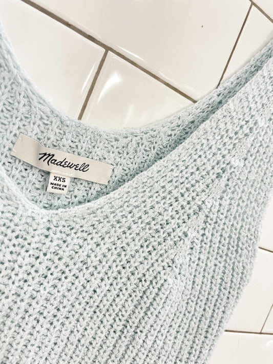 nwt madewell 2024 montery knit sweater tank - good market thrift store