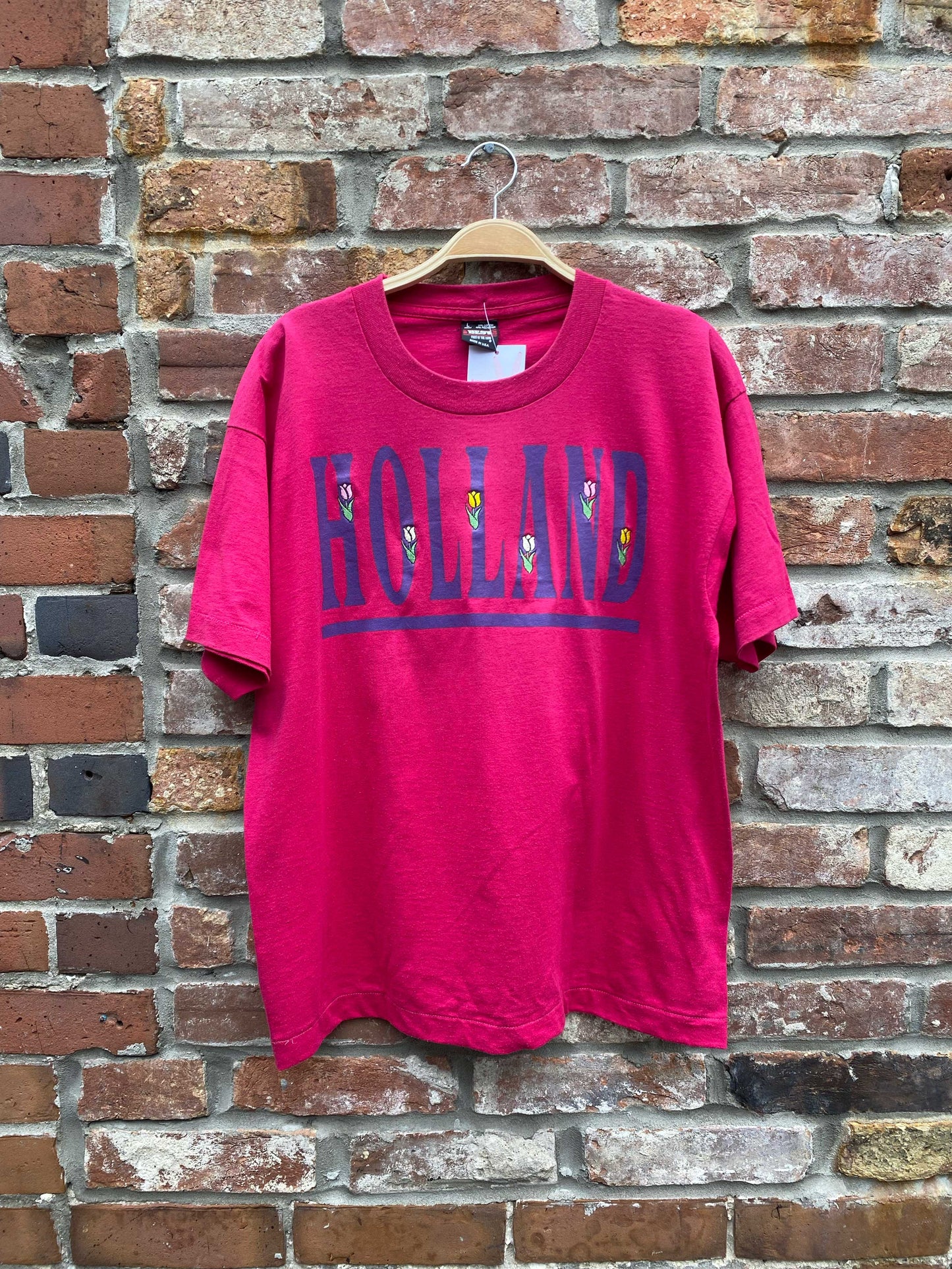 vintage 90s single stitch holland tulip tee