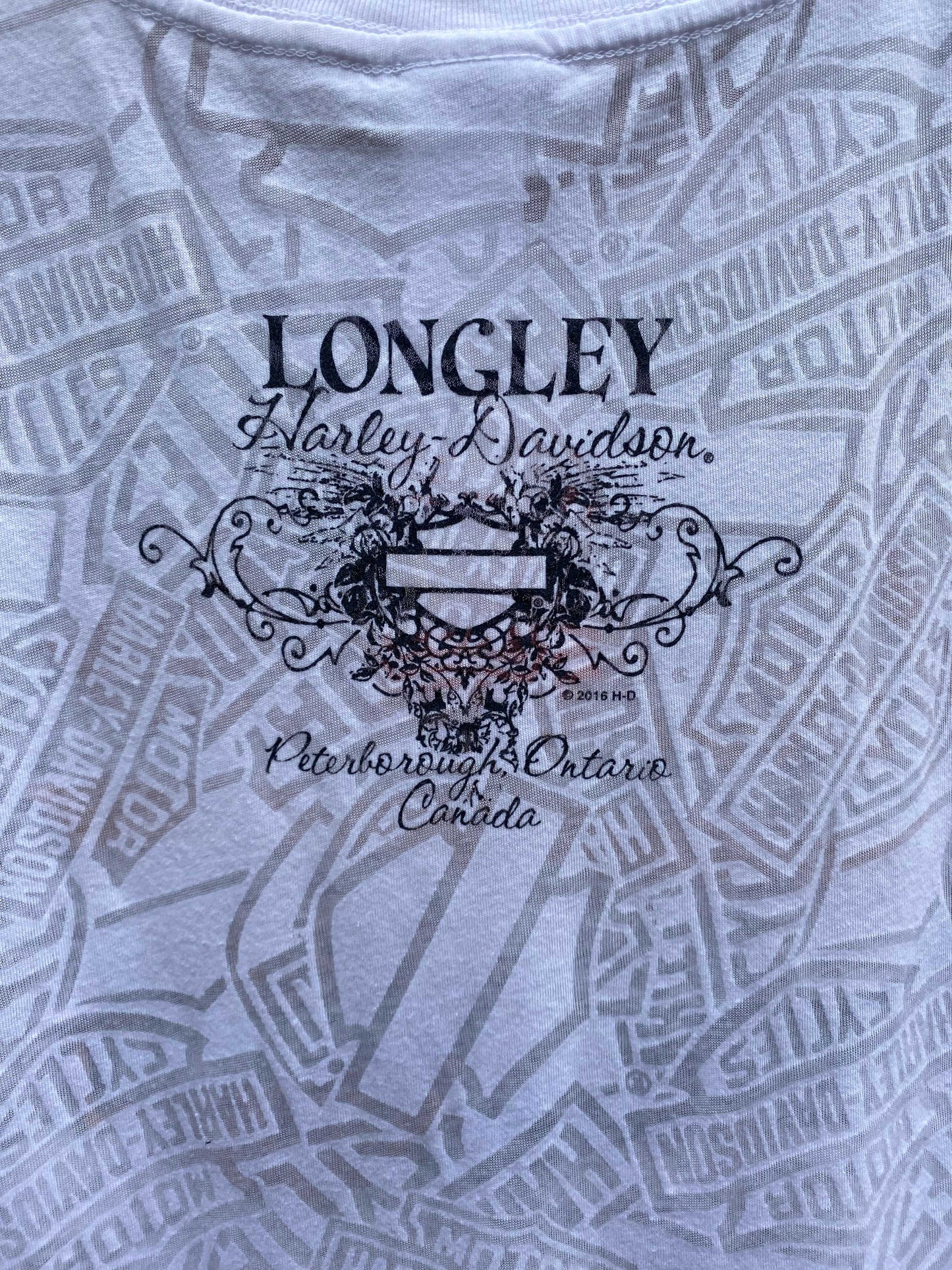 00's harley davidson burnout graphic tee