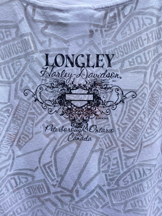 00's harley davidson burnout graphic tee