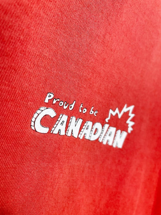 vintage 00s giant tiger proud to be canadian faded tee - good market thrift store