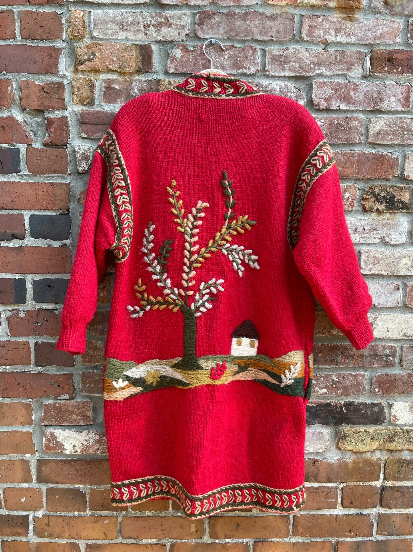 vintage handmade sirogojno dobrilla 3d knit jacket