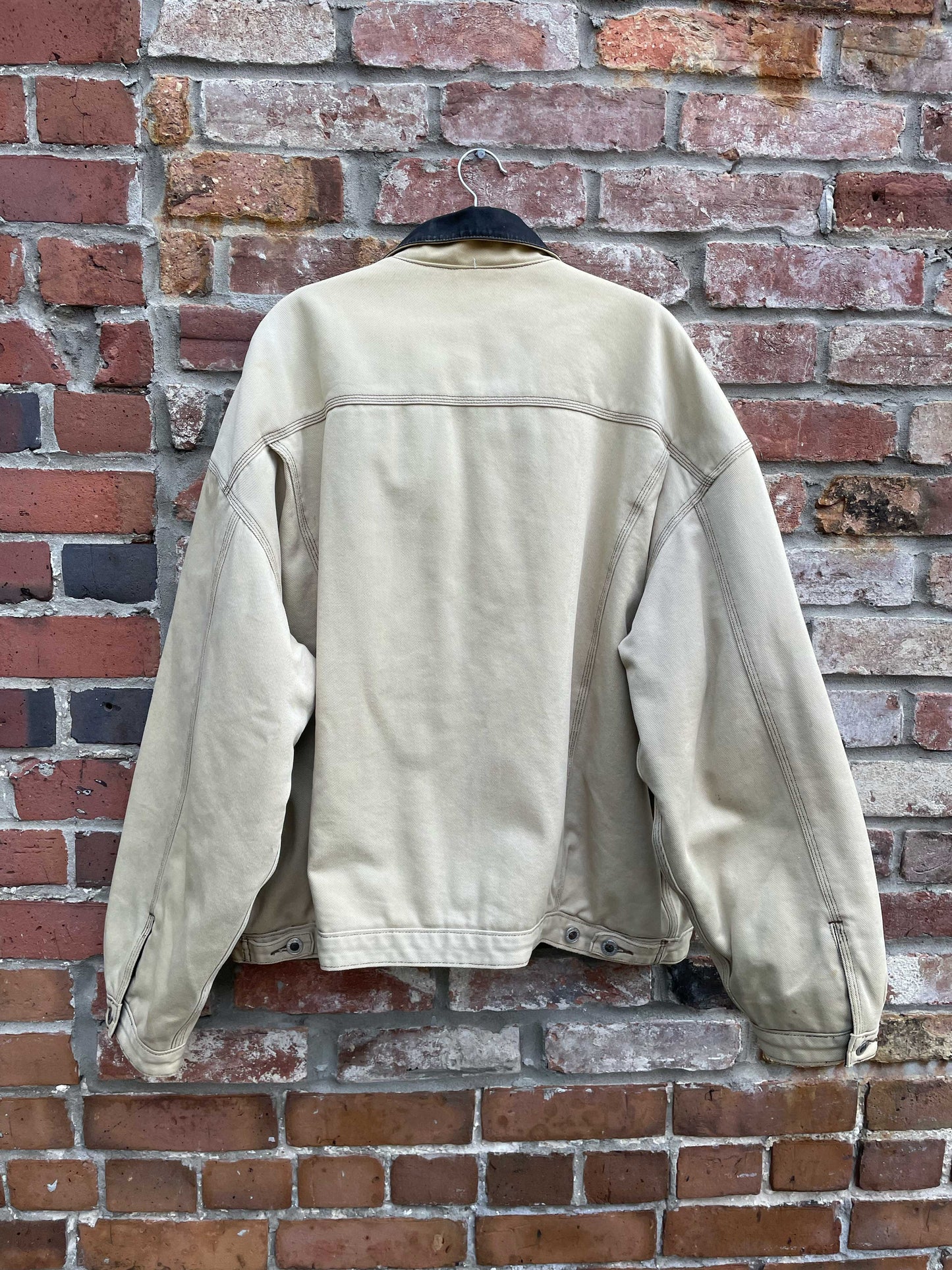 vintage levi's silvertab reversible quilted trucker jacket