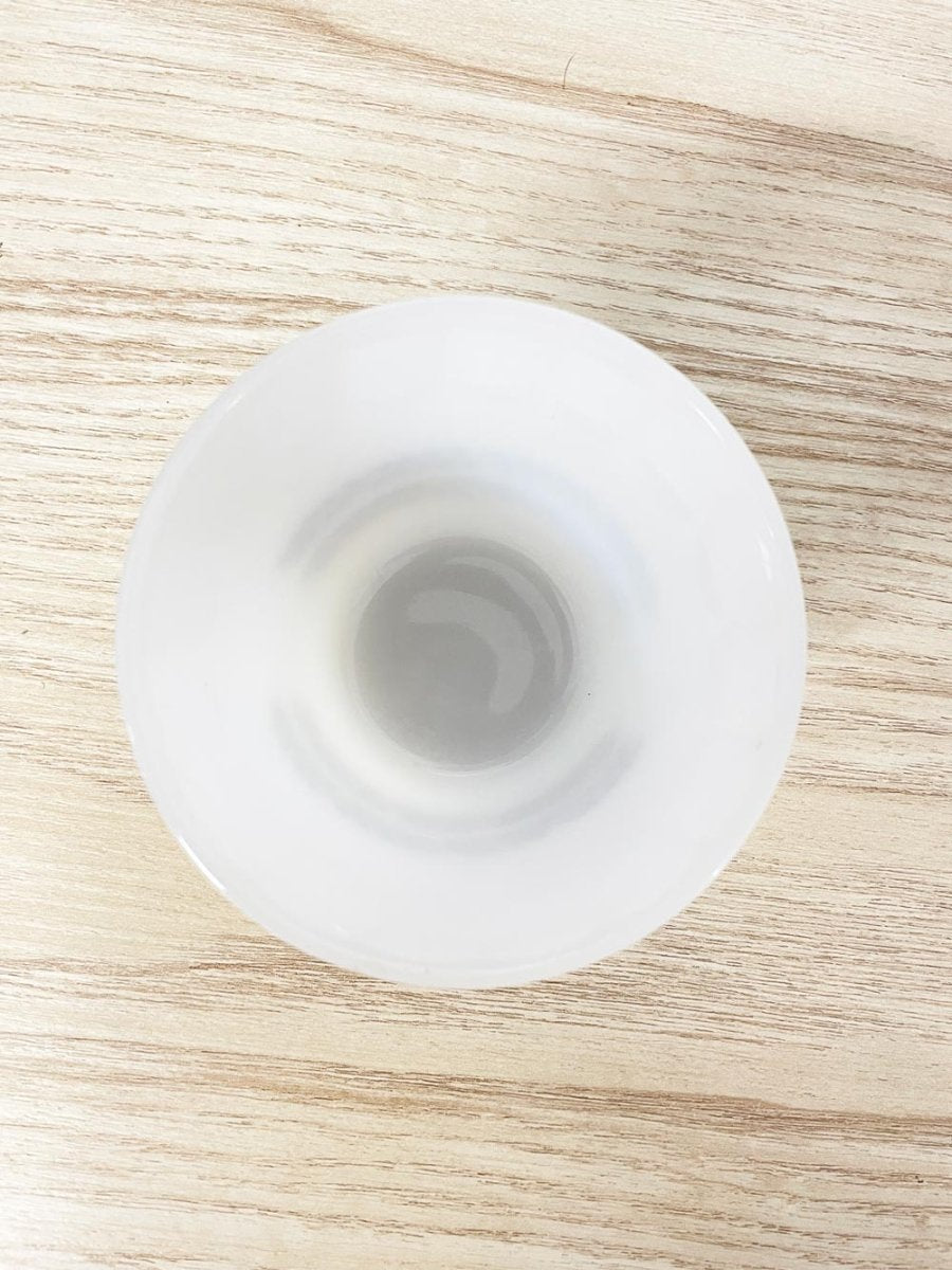 vintage milk glass wreath dish - good market thrift store