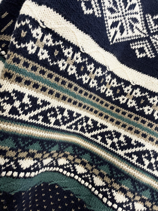 vintage john weitz hand-framed knit sweater | made in usa