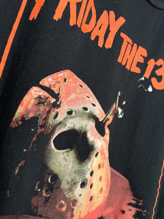 friday the 13th jason's mask horror graphic tee | halloween - good market thrift store