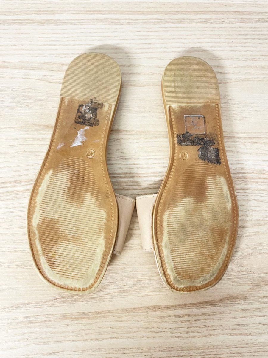 l'intervalle leather slip on sandal - good market thrift store