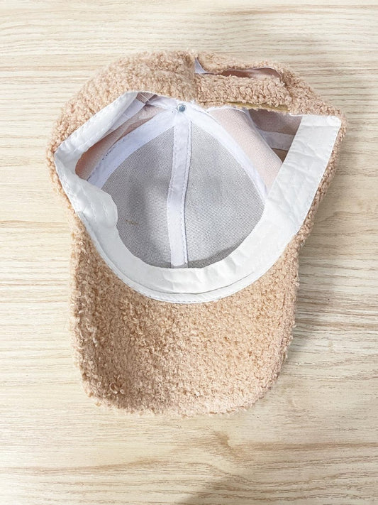 sherpa neutral baseball hat - good market thrift store