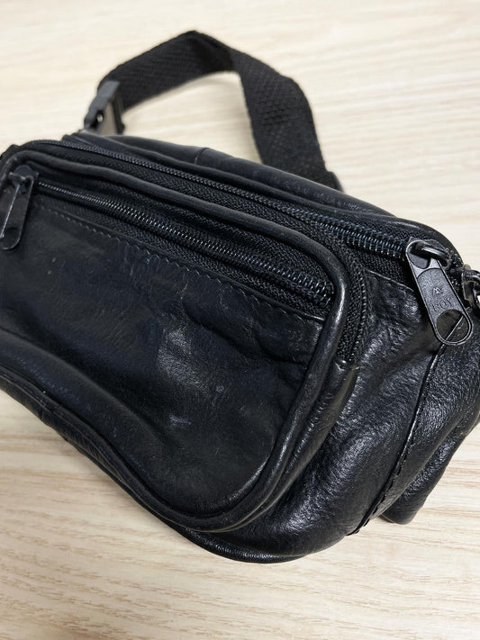 vintage soft leather mini belt bag