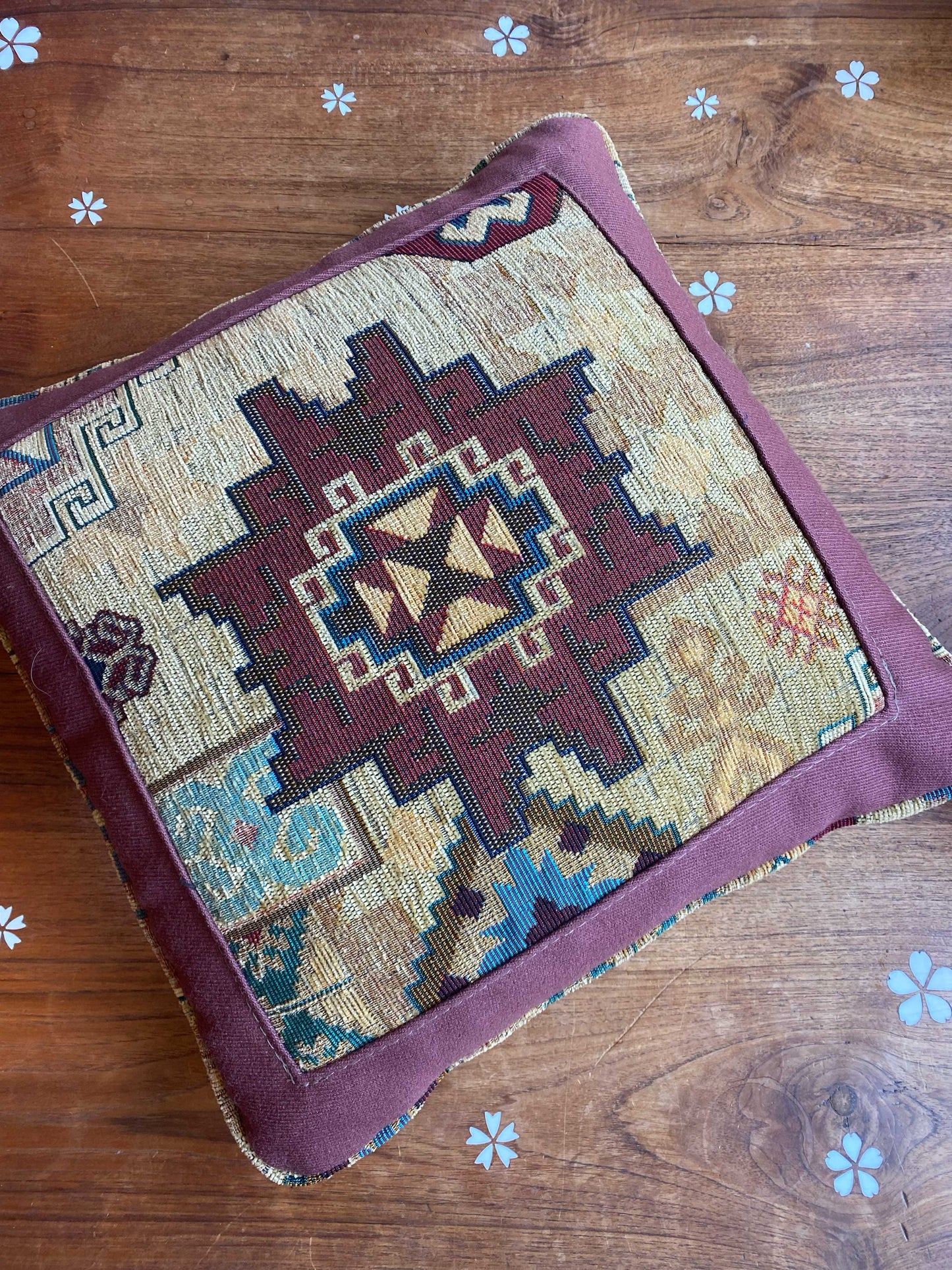 vintage 00s southwestern throw pillow
